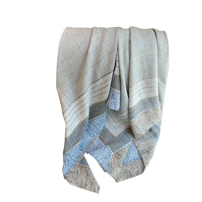 Large Kerchief Thin Silk Outer Shawl