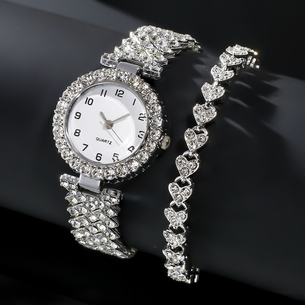 Fashion Jewelry 2pcs Watch Set