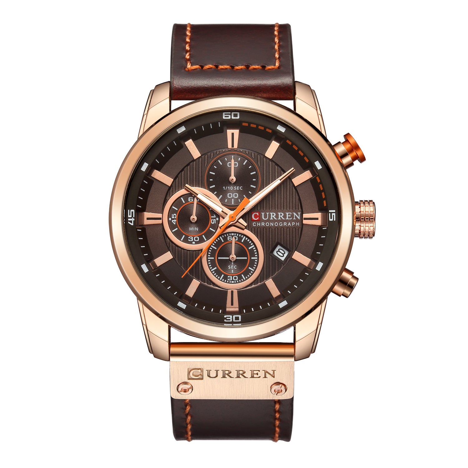 curren men's watch new six-pin calendar waterproof