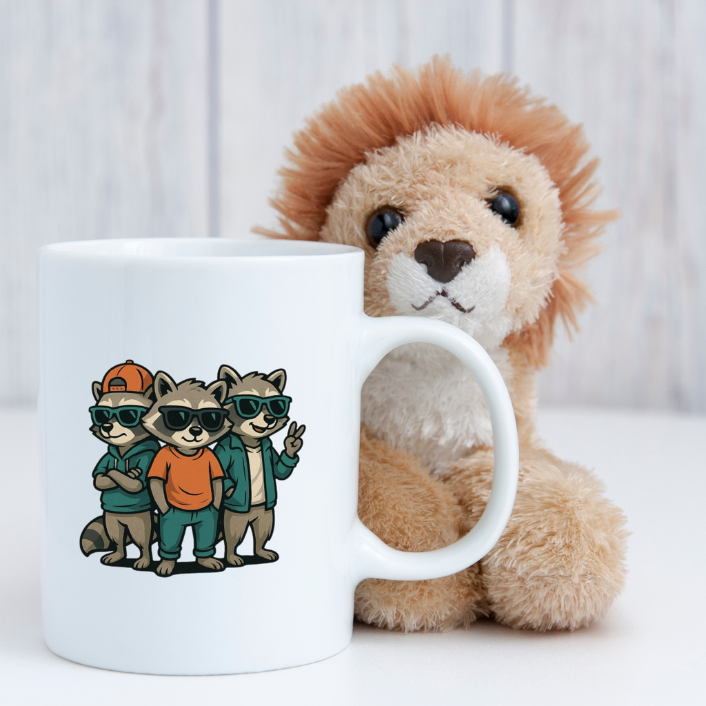 Classic Three Racoons Colourful Mug