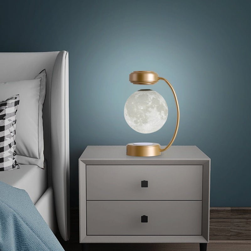 3D LED Moon Night Light Wireless Magnetic Levitating Rotating - Buy Buy Baby
