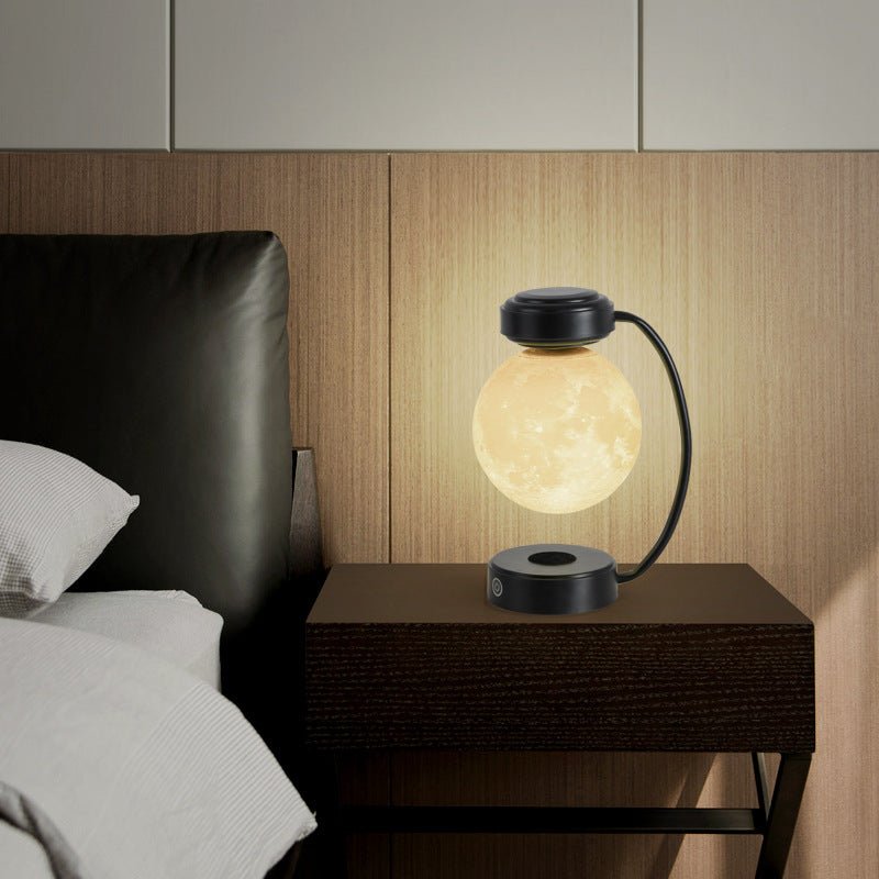 3D LED Moon Night Light Wireless Magnetic Levitating Rotating - Buy Buy Baby