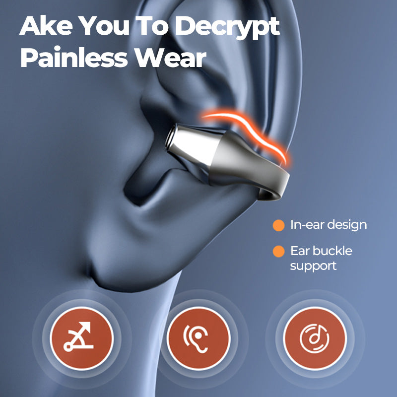 Ear Clip Headphone Bluetooth 5.2