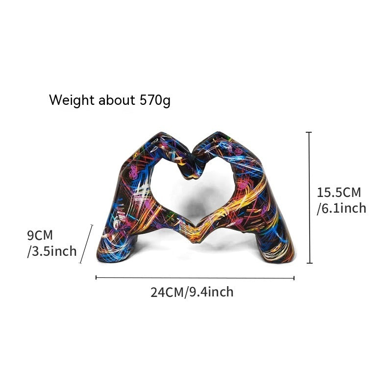 Graffiti Love Gesture Decoration Home Living Room Office