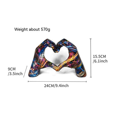 Graffiti Love Gesture Decoration Home Living Room Office