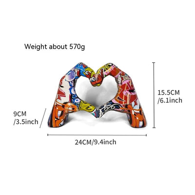 Graffiti Love Gesture Decoration Home Living Room Office