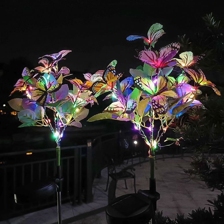 Solar Light Color LED Pansy Tree