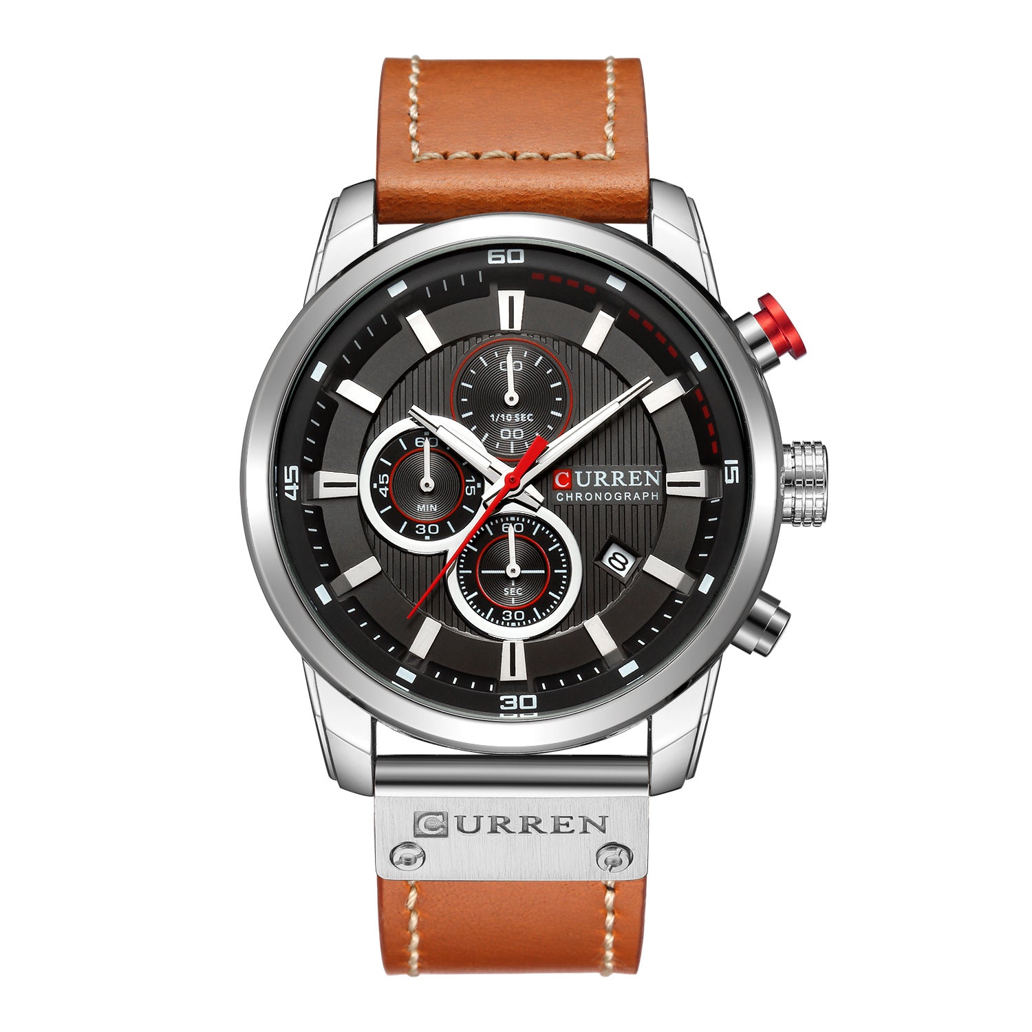 curren men's watch new six-pin calendar waterproof
