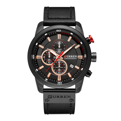 curren men's watch new six-pin calendar waterproof