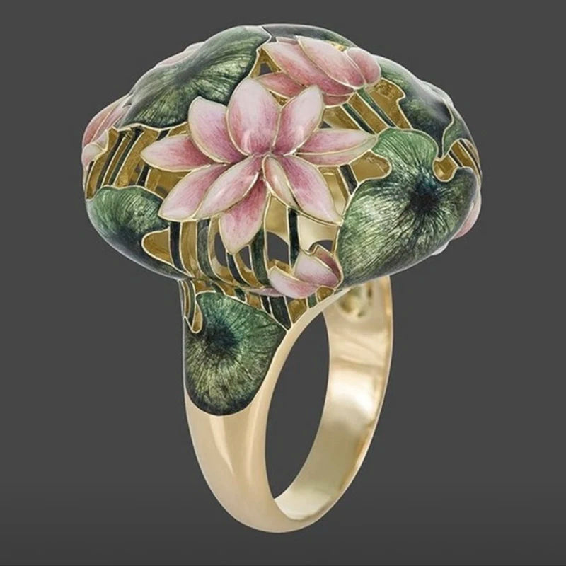 New FashionJewelry Golden Retro Style Hand-painted