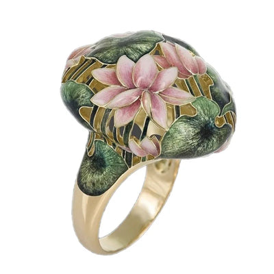 New FashionJewelry Golden Retro Style Hand-painted