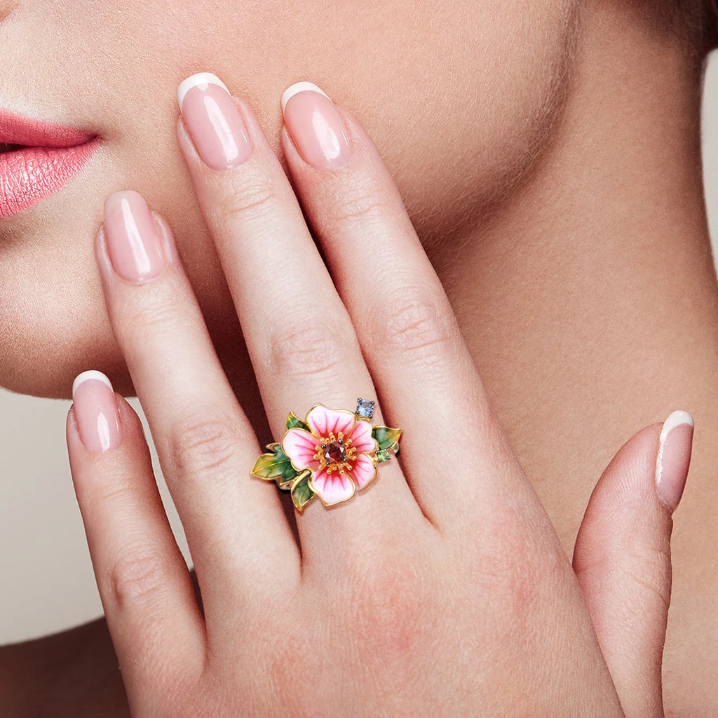 SANTUZZA Pure 925 Sterling Silver Blooming Flower