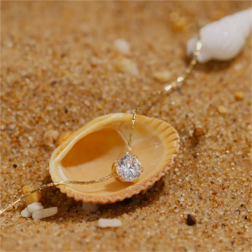 Hayseed Chain Diamante Necklace