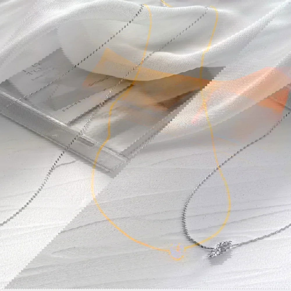 Hayseed Chain Diamante Necklace