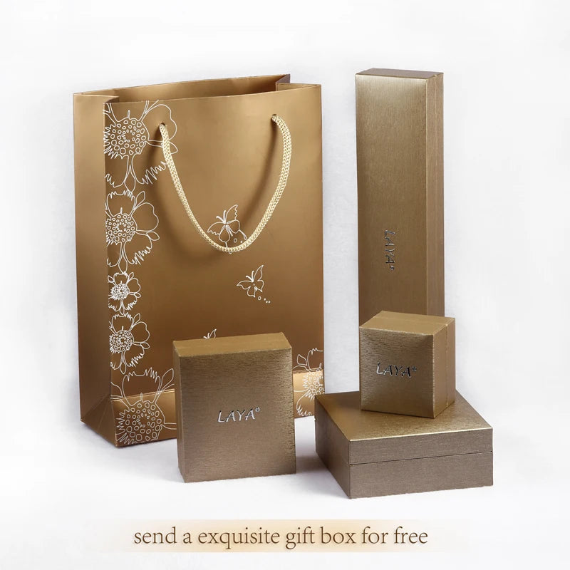 LAYA Ring 100% 925 Sterling Silver For Women Pink Shell Flower