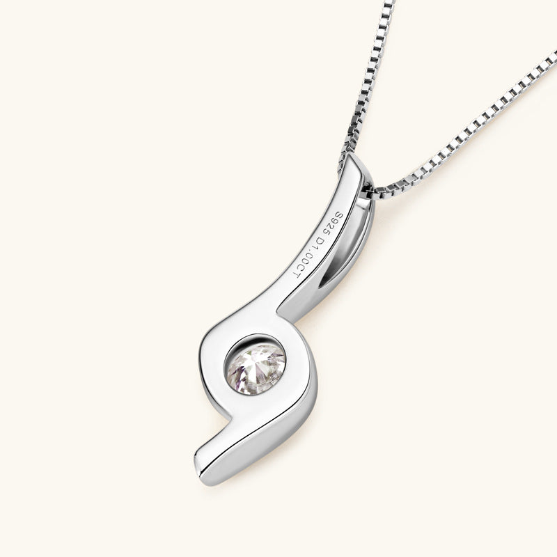 Women’s Moissanite diamond necklace 925 sterling silver