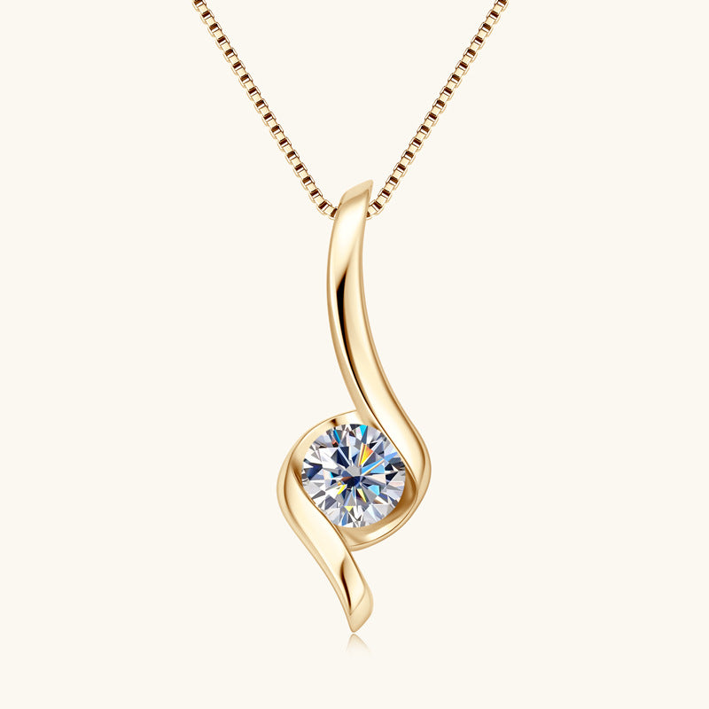 Women’s Moissanite diamond necklace 925 sterling silver