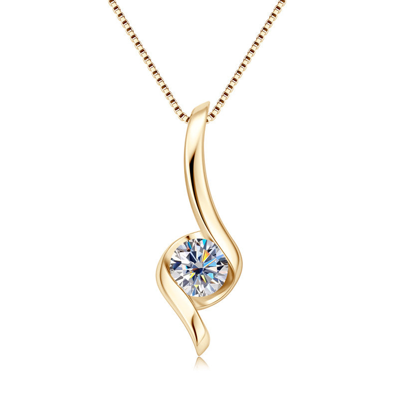 Women’s Moissanite diamond necklace 925 sterling silver
