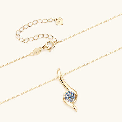 Women’s Moissanite diamond necklace 925 sterling silver
