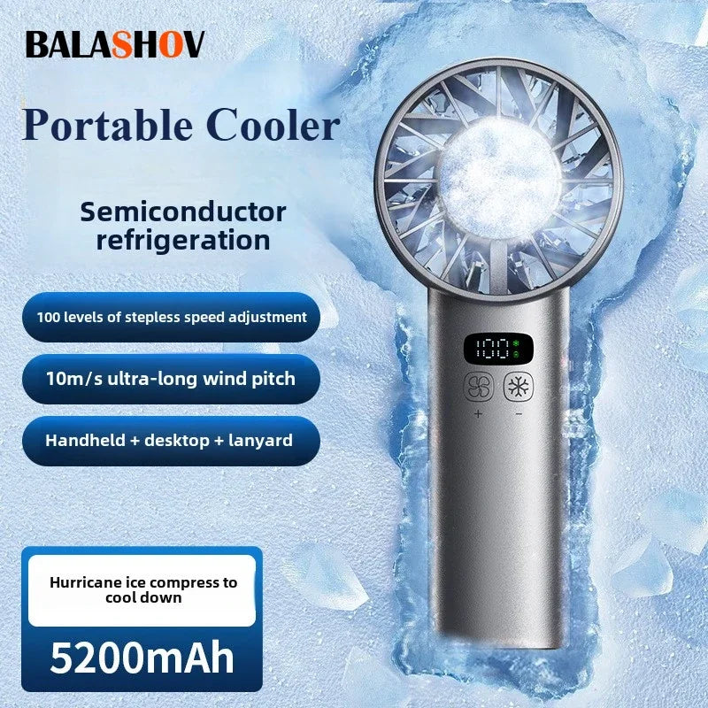 Portable USB Rechargeable Handheld Fan