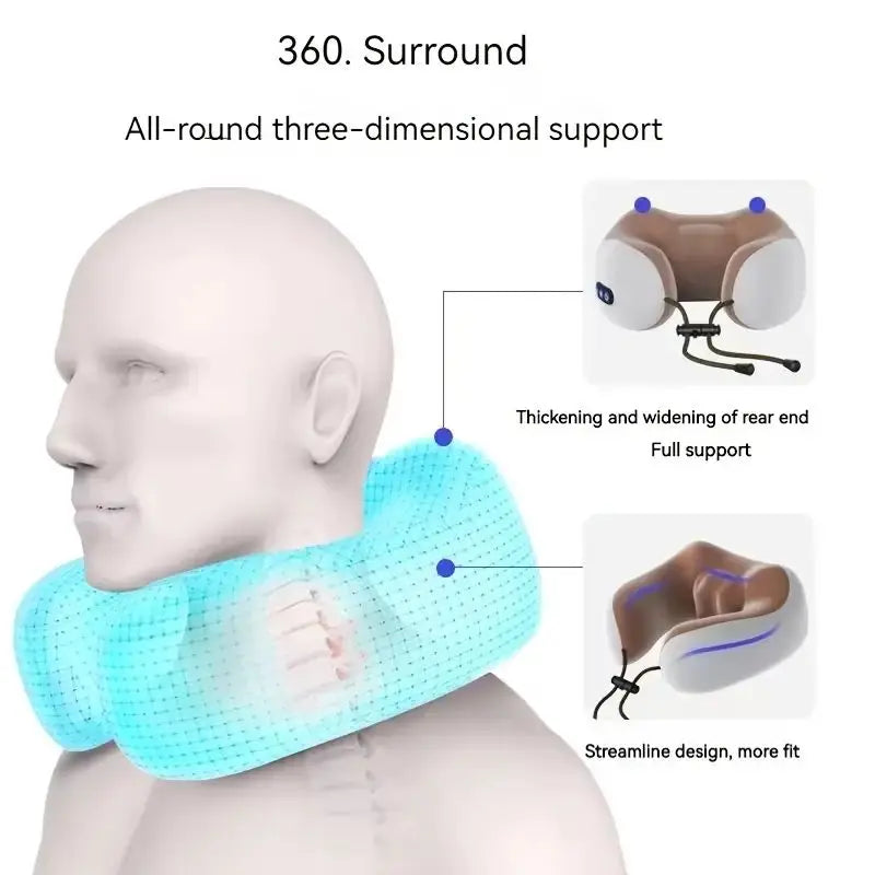 Electric Neck Massage Pillow U-shaped