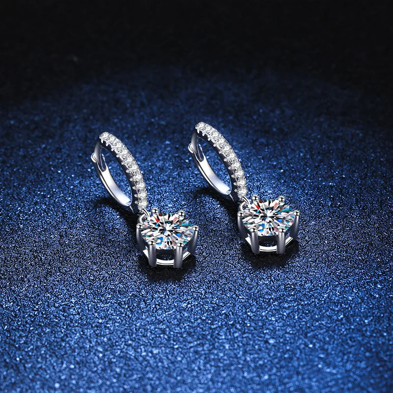 Real 925 Silver Moissanite Jewelry Set