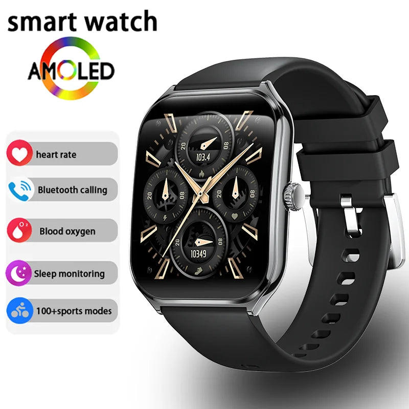 Ultra Slim Smart Watch 1.96" AMOLED 360*360 HD Pixel Display