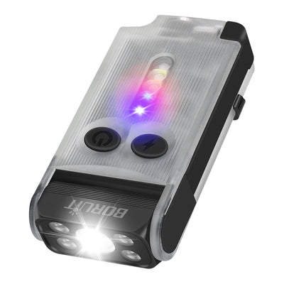 BORUiT V30 EDC LED Flashlight Keychain Power bank