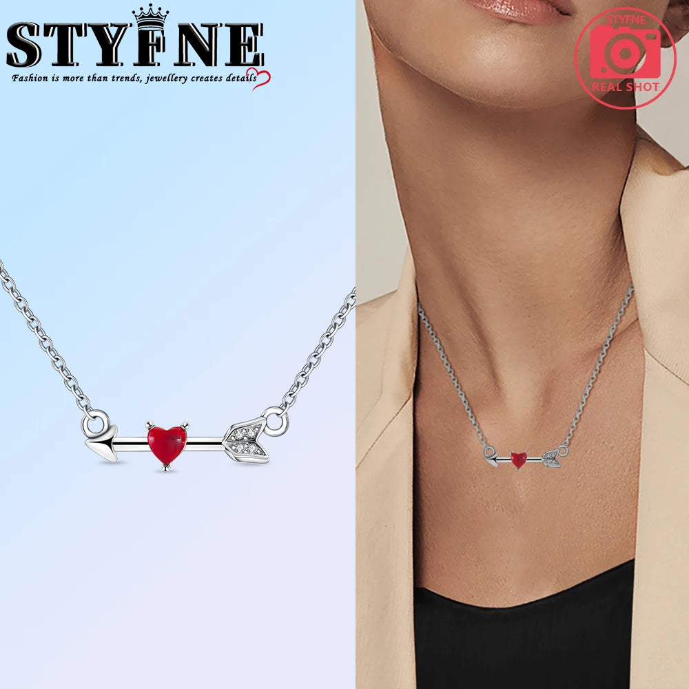 Series Sterling Silver 925 Pink Shiny Love