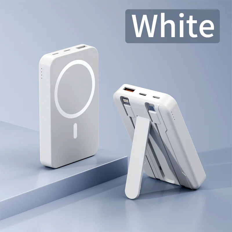MagSafe Power Bank – 10000mAh Wireless Charger, Stays Put!