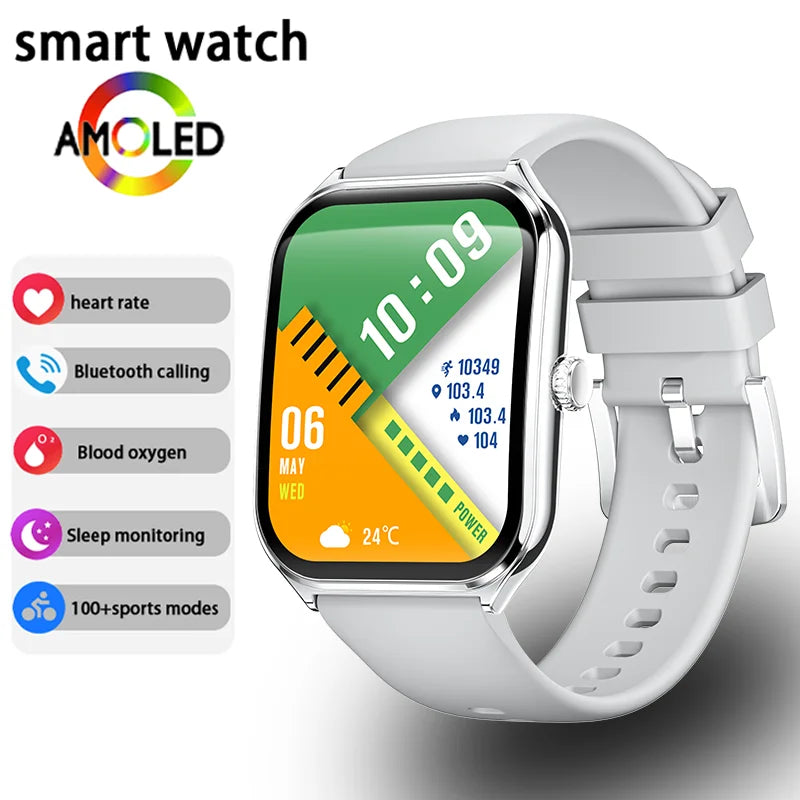 Ultra Slim Smart Watch 1.96" AMOLED 360*360 HD Pixel Display