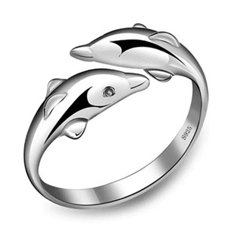S925 Sterling Silver Dolphin Set