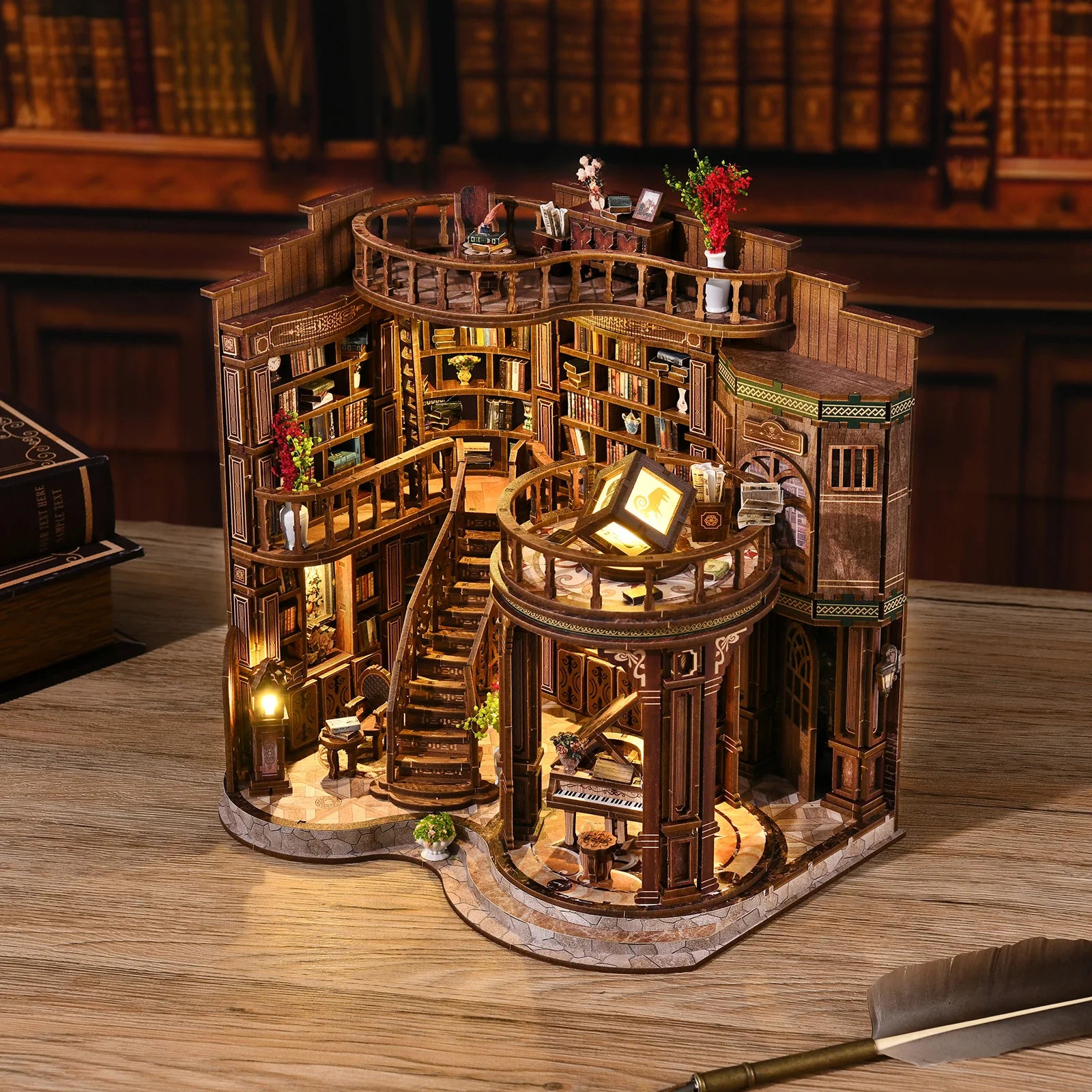 StoryScape™ Miniature Book Hall 🌙📚 A Tiny World of Wonder