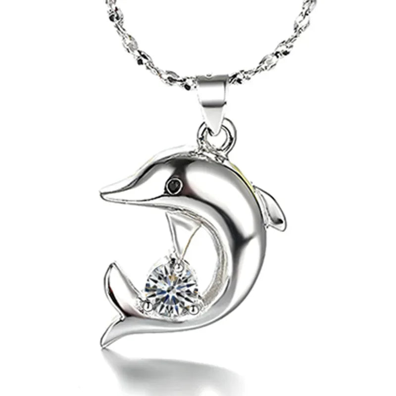 S925 Sterling Silver Dolphin Set