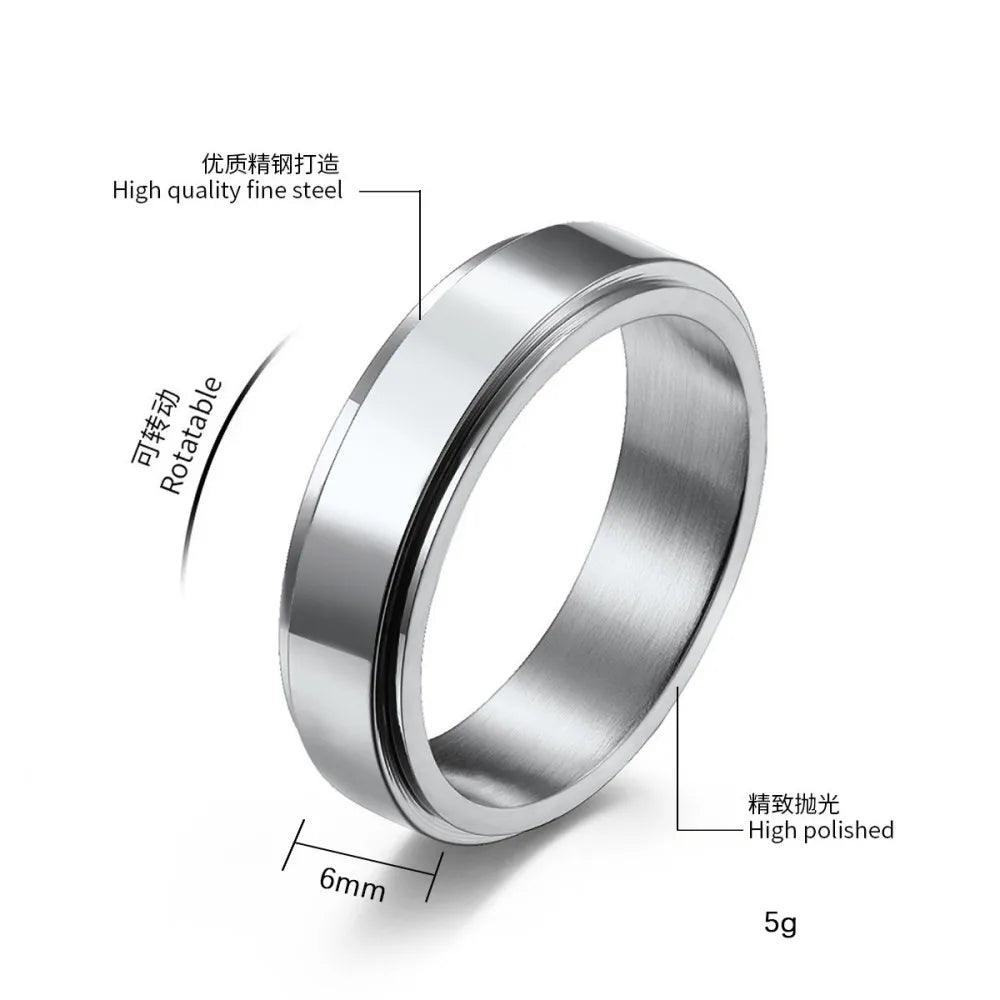 Anxiety Fidget Spinner Stainless Steel