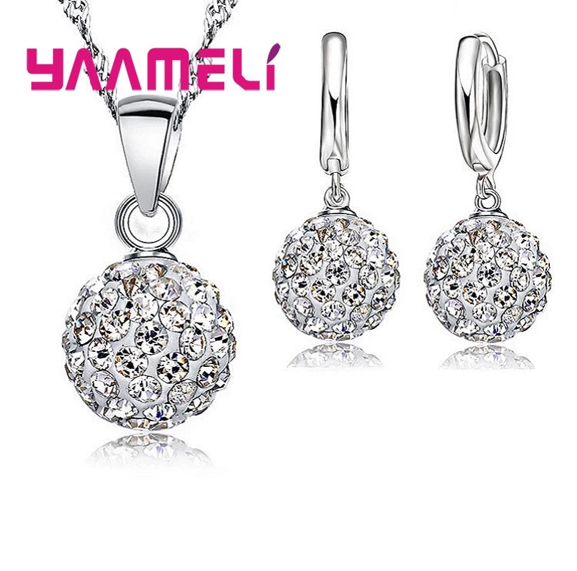925 Sterling Silver Bridal Jewelry Sets