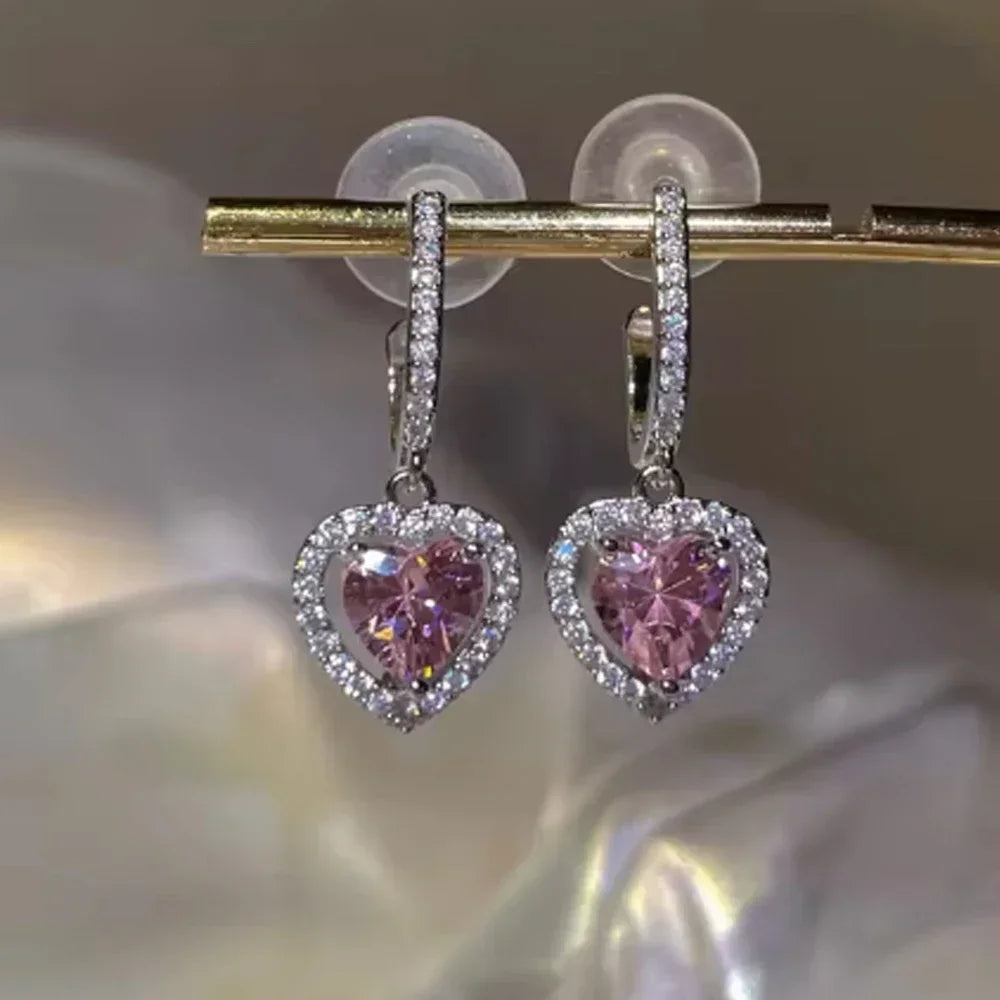 Series Sterling Silver 925 Pink Shiny Love