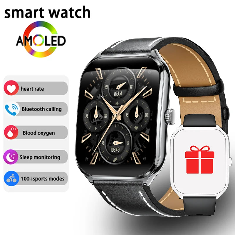 Ultra Slim Smart Watch 1.96" AMOLED 360*360 HD Pixel Display