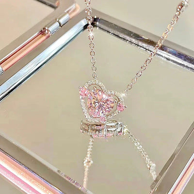 925 Sterling Silver Heart Pendant Necklace