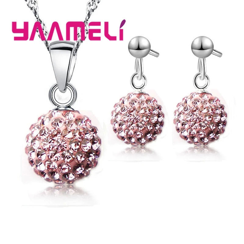 925 Sterling Silver Bridal Jewelry Sets