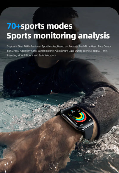 Ultra Slim Smart Watch 1.96" AMOLED 360*360 HD Pixel Display