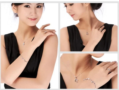S925 Sterling Silver Dolphin Set