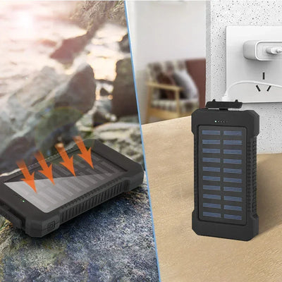 200000mah Solar Power Bank Large Capacity Fast Charging