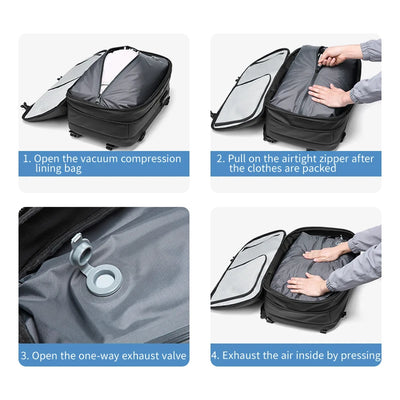 Travel Backpack – 17 Inch Laptop Backpack with Vacuum