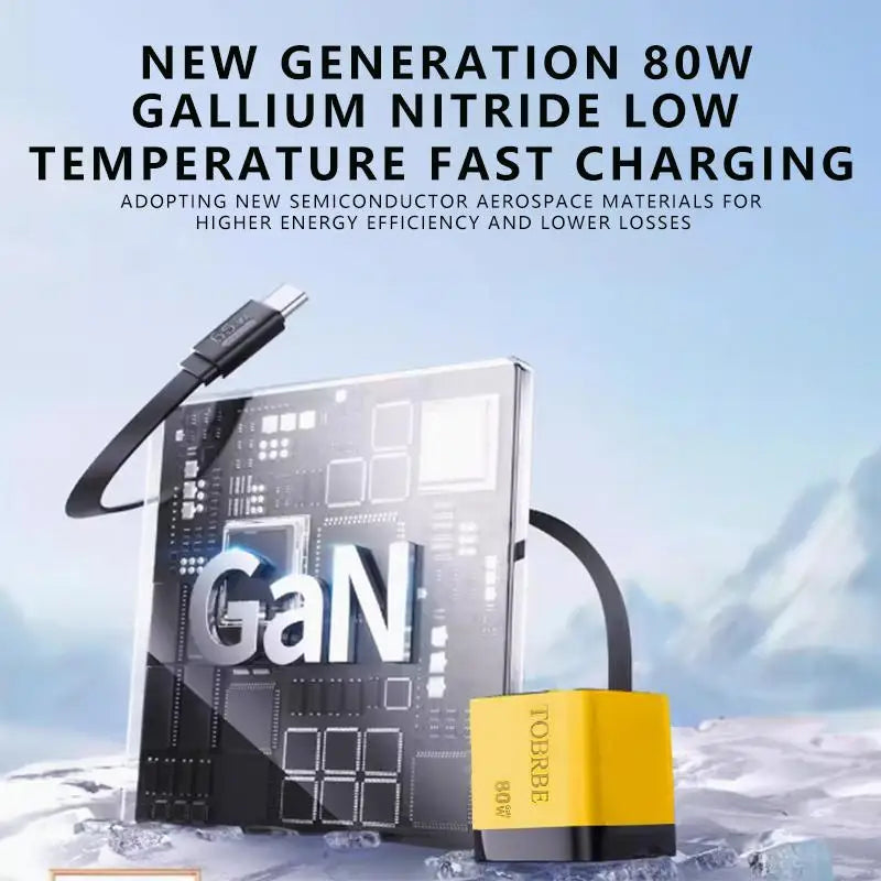 Charge Fast: 3-in-1 GaN 80W Scalable Charger