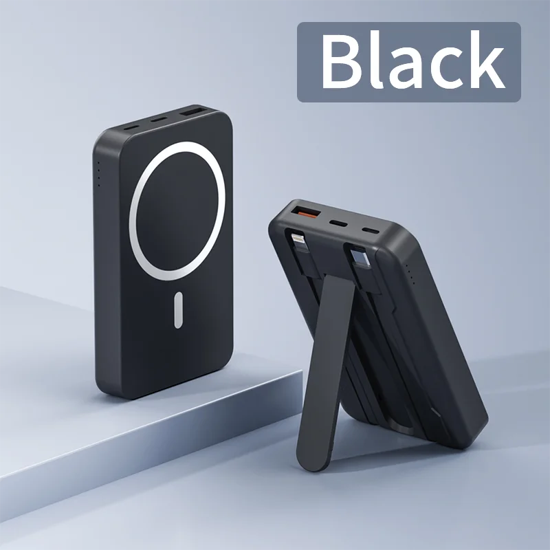 MagSafe Power Bank – 10000mAh Wireless Charger, Stays Put!