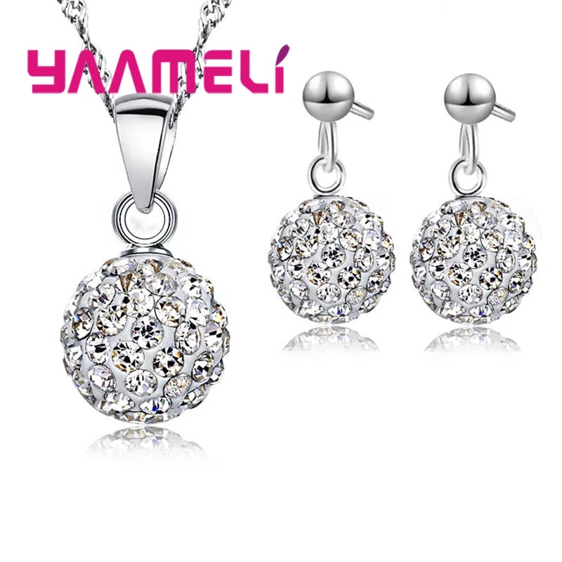 925 Sterling Silver Bridal Jewelry Sets