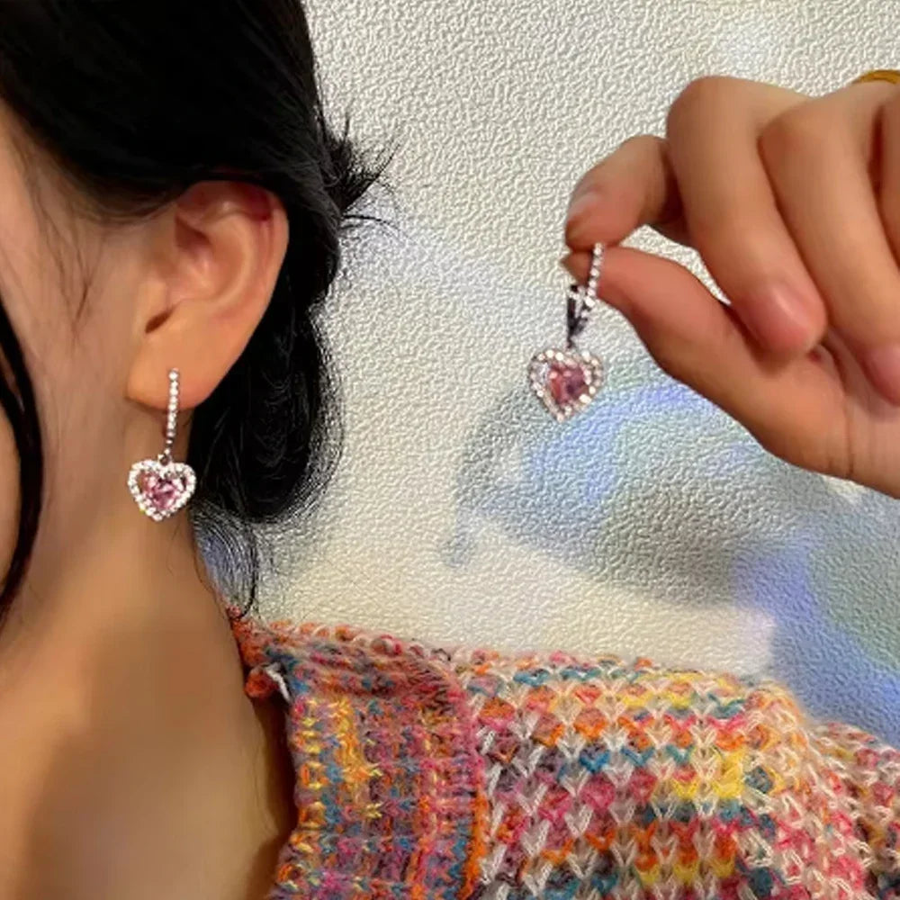 Series Sterling Silver 925 Pink Shiny Love