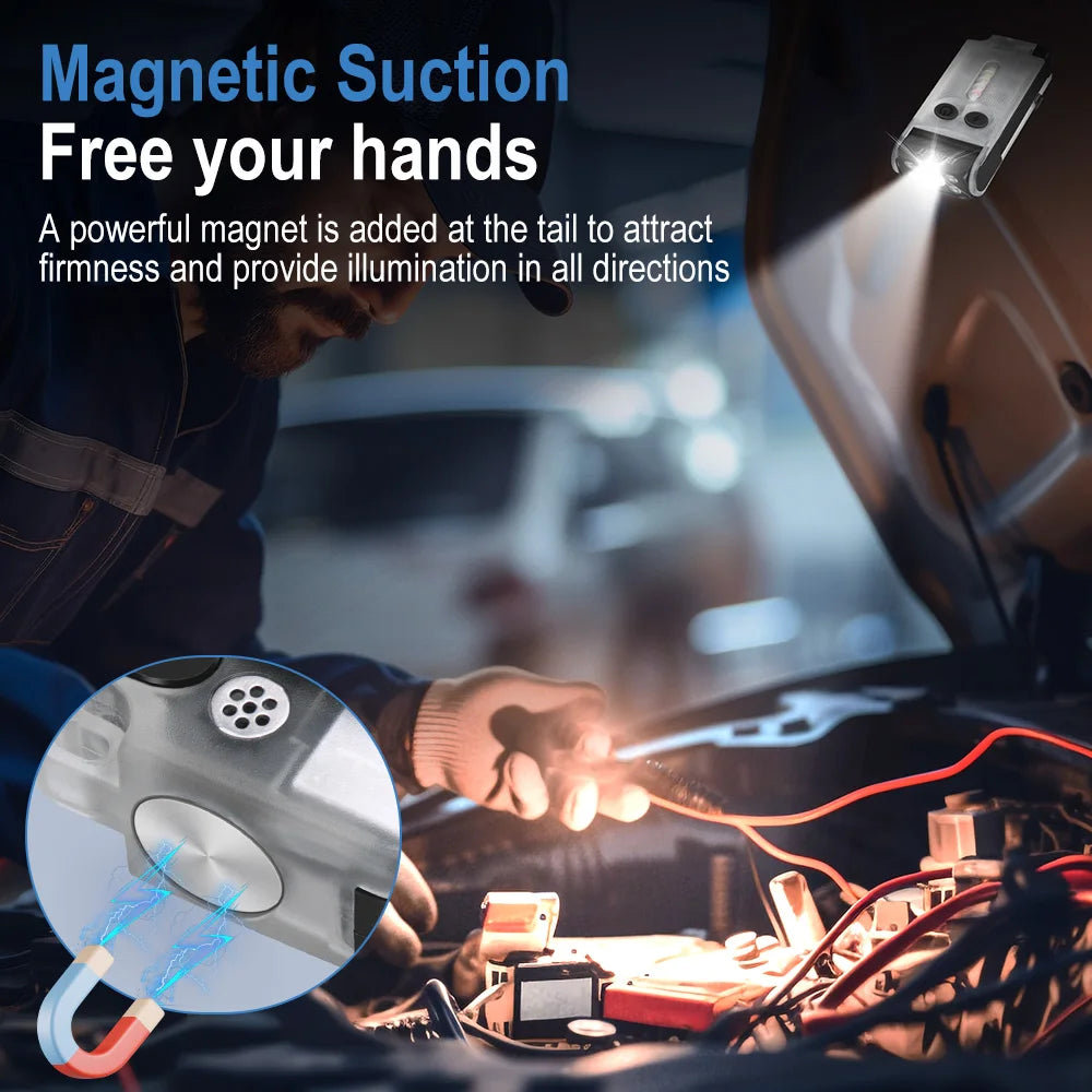 BORUiT V30 EDC LED Flashlight Keychain Power bank