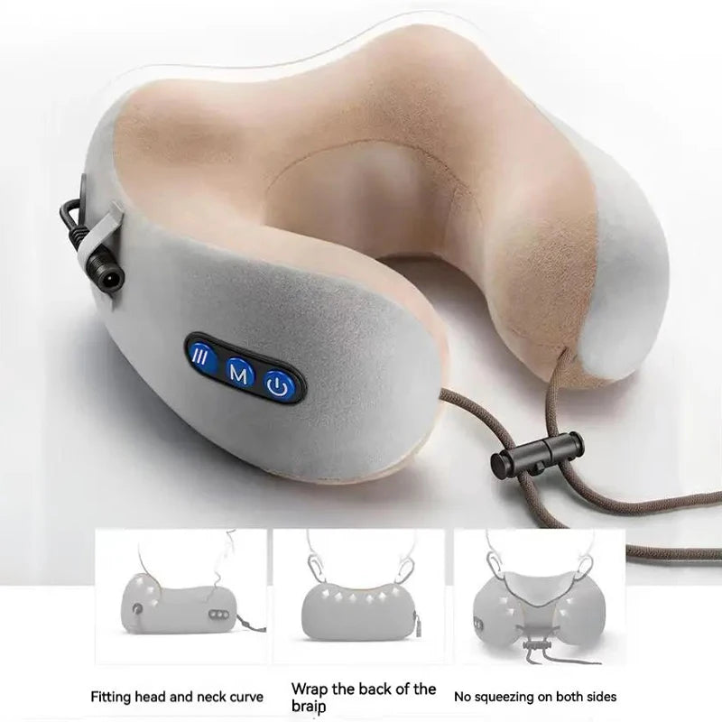 Electric Neck Massage Pillow U-shaped